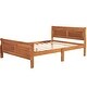 preview thumbnail 81 of 97, Wood Frame Platform Bed with Curved Headboard and Footboard