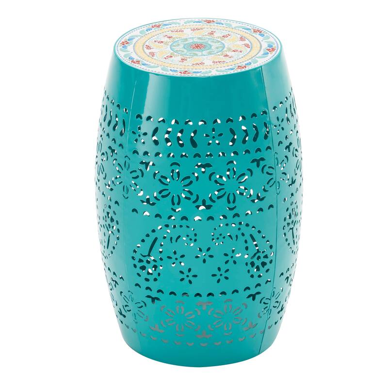 Azalea Indoor/Outdoor Iron Cut Design Side Table by Christopher Knight Home