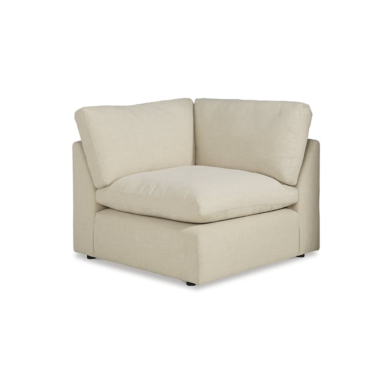 Signature Design by Ashley Elyza Ivory 5-Piece Sectional with Chaise - 135"W x 135"D x 36"H