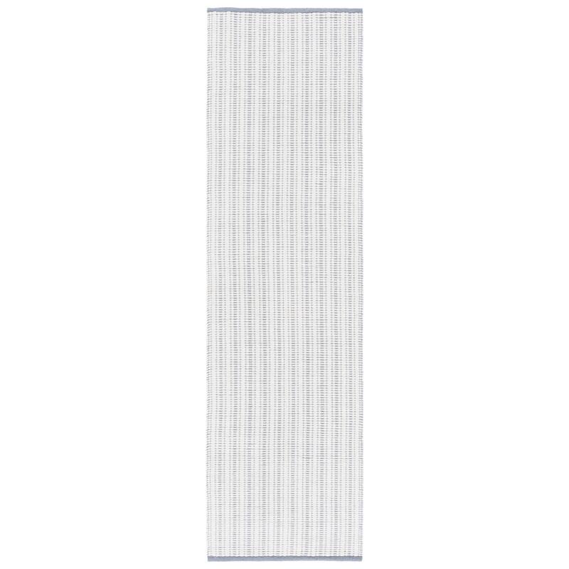 SAFAVIEH Handmade Vermont Muniba Wool & Cotton Rug - 2'3" x 8' Runner - Grey/Ivory
