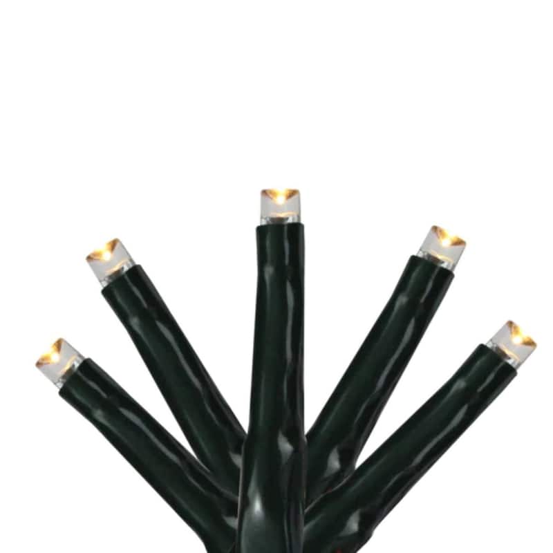 200 Warm White Multi-Function LED M5 Mini Christmas Lights - 20.5 ft