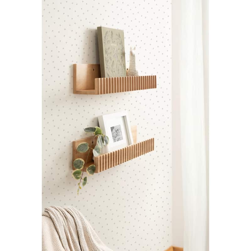 Kate and Laurel Furrow Ledge Shelf Set.