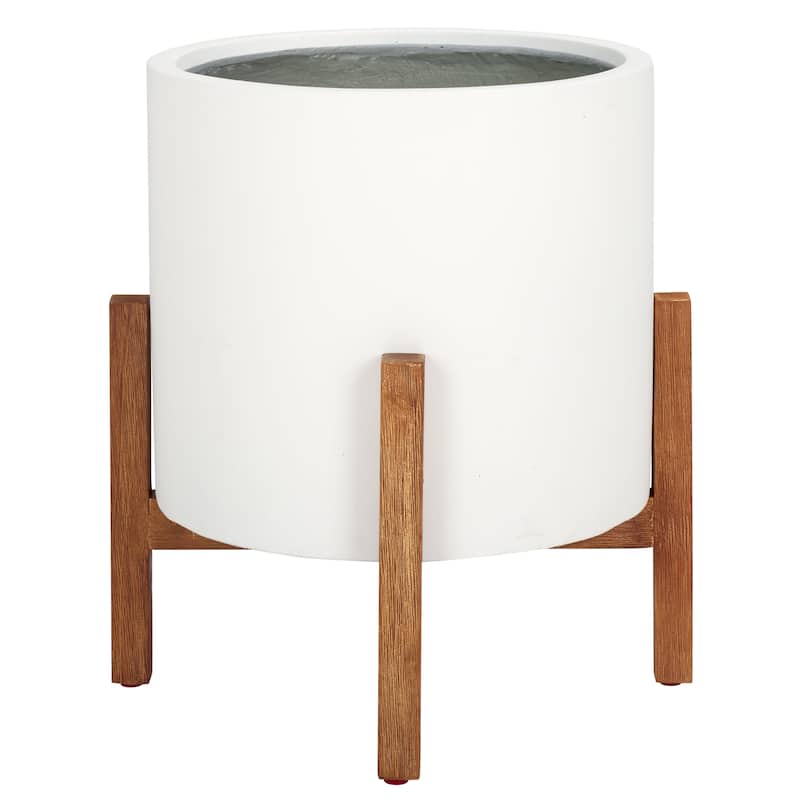 SAFAVIEH Outdoor Savva Concrete Planter - 17"W x 17"D x 19"H