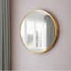 Neutypechic Modern Thin Frame Wall-Mounted Vanity Round Mirror