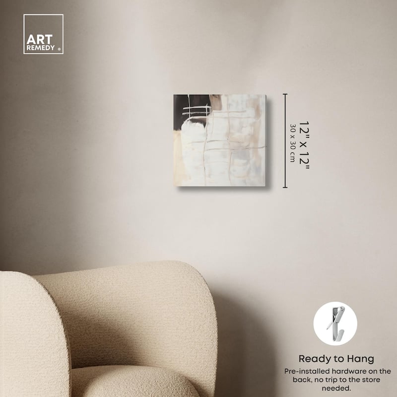 Gestural Glyphs II Canvas by Art Remedy, Gallery Wrapped