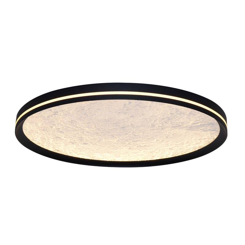 Artcraft Luna Integrated LED Flush Mount - Black