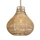 preview thumbnail 4 of 4, Uttermost 21626 Hestia 16" Wide Pendant with Natural Rope Shade