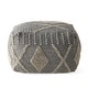 preview thumbnail 44 of 53, Brinket Boho Cube Yarn Pouf by Christopher Knight Home
