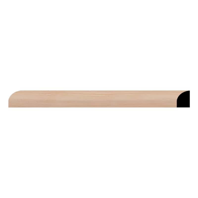 WM129: 7/16-in D x 11/16-in W x 96-in L Americraft Solid Hardwood Stain Grade Shoe Moulding - Cherry
