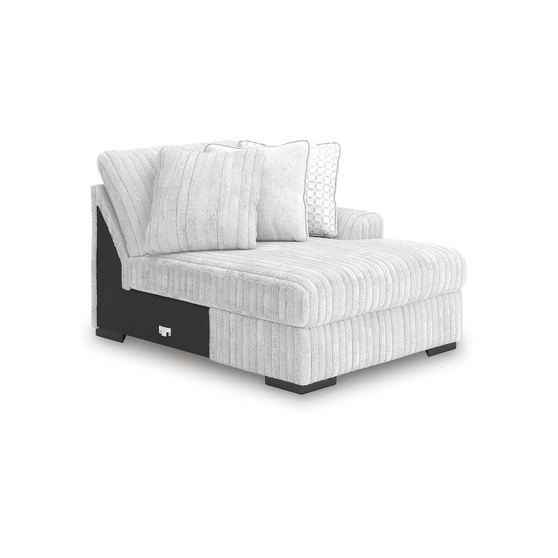 Signature Design by Ashley Stupendous White 2-Piece Sectional with Chaise - 141" W x 67" D x 41" H
