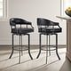 preview thumbnail 2 of 8, Pharaoh Upholstered Bar or Counter Height Swivel Barstool Counter Height