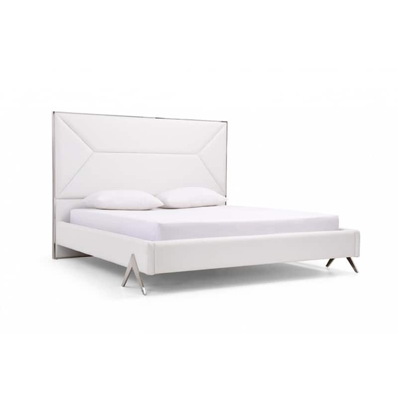 Modrest Candid Modern White Eastern King Bed