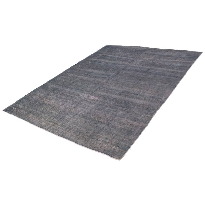 ECARPETGALLERY Hand-knotted Color Transition Denim Blue Wool Rug - 9'4 x 12'6