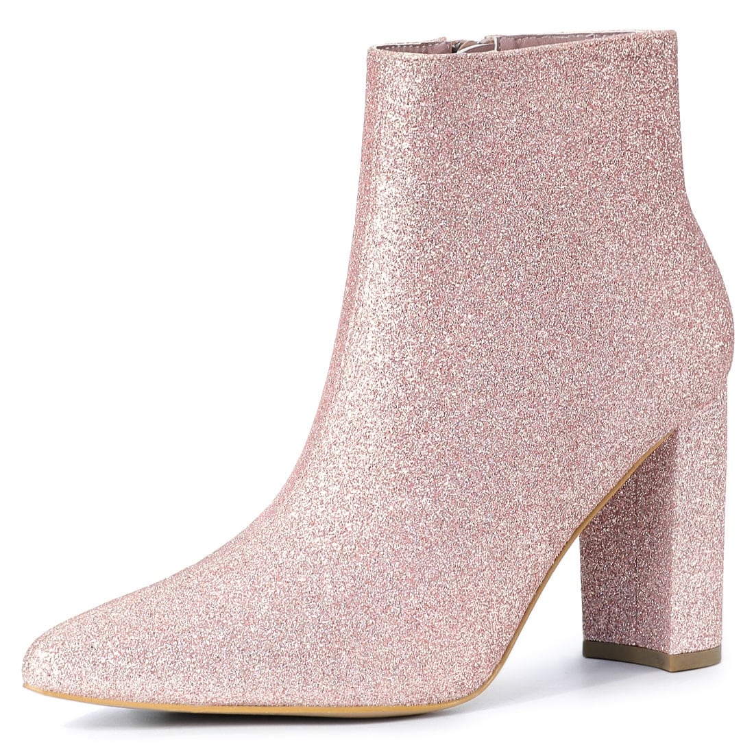 chunky glitter boots