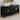 Two Large Storage Cabinets Sideboard with Gold Handles and Adjustable Shelf for Living Room and Dining Room, Black