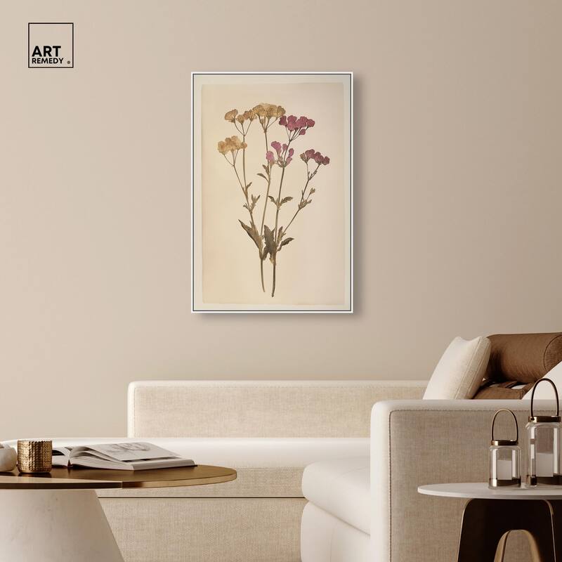 Dried Flower Canvas by Art Remedy