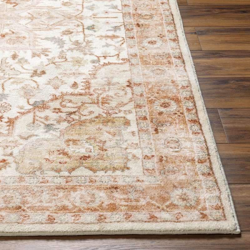 Livabliss Edouart Vintage Medallion Printed Area Rug