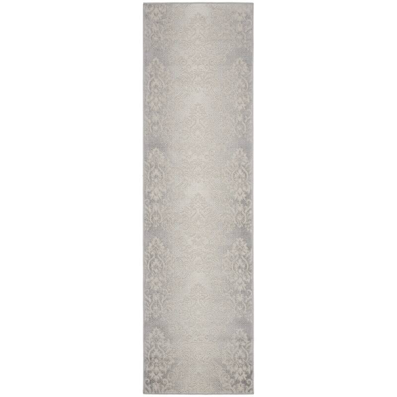 Duci Distressed Abstract Non Skid Stain Resistant Low Pile Area Rug By HomeRoots - 90' X '27' X '0.25