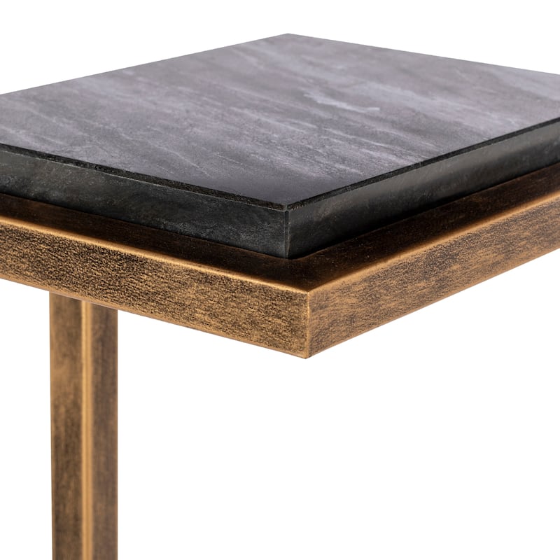 Artistic Weavers Trarna Contemporary Marble Topped End Table