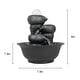 preview thumbnail 4 of 5, Small Relaxation Water Fountain Tiered Waterfall Feature with LED Ball