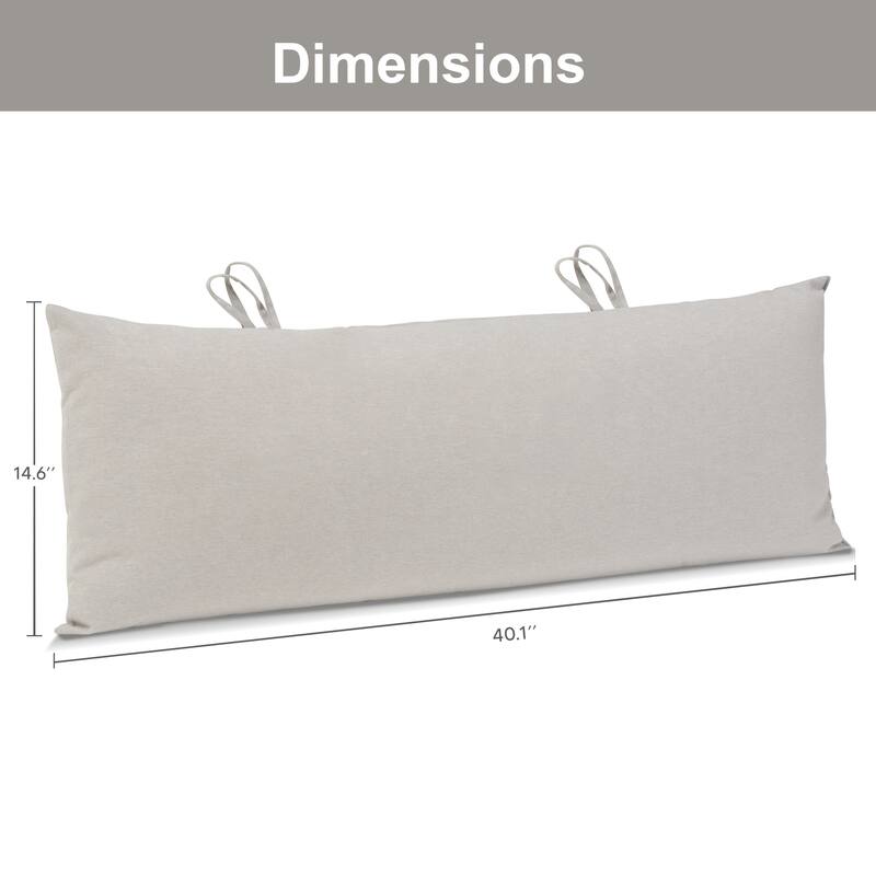 Hammock Pillow with ties, 40.1"×14.6", one count (Pack of 1) - 40.1" L × 14.6" W