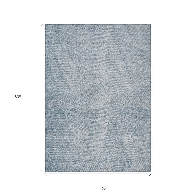 HomeRoots Abstract Transitional Rectangle Outdoor Rug