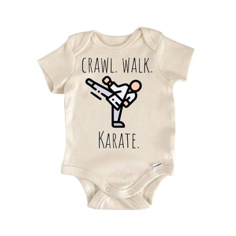 Karate Martial Arts - Baby Boy Girl Clothes Infant Bodysuit Funny Cute Newborn