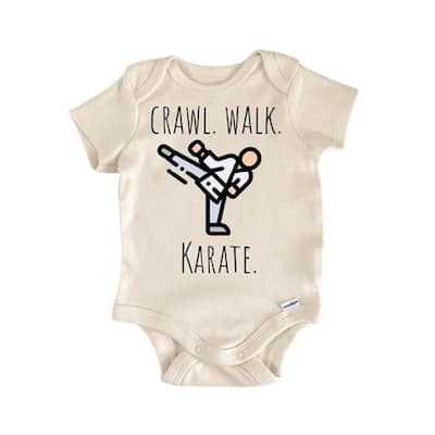 Karate Martial Arts - Baby Boy Girl Clothes Infant Bodysuit Funny Cute Newborn