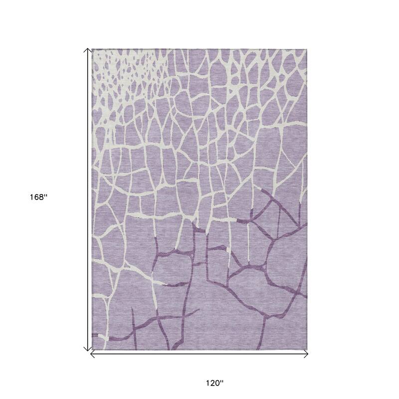 HomeRoots Abstract Transitional Rectangle Outdoor Rug