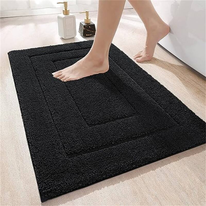Bathroom Rug Mat - Black - 24"X36"