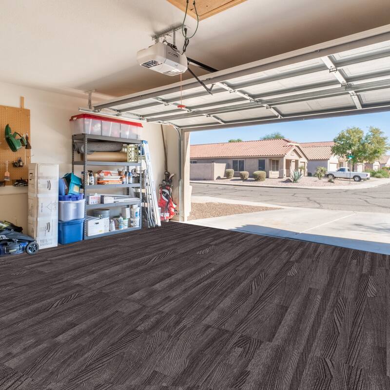 Sorbus 120 Sq. Ft. Wood Grain Floor Tiles Foam Mat EVA Interlocking Mats Tile 3/8-Inch Thick Flooring Wood Puzzle Exercise Mats