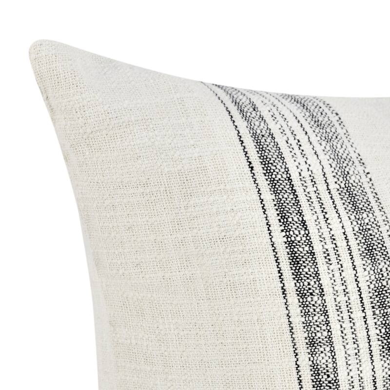Villa by Classic Home Ria Gray Cotton Throw Pillow