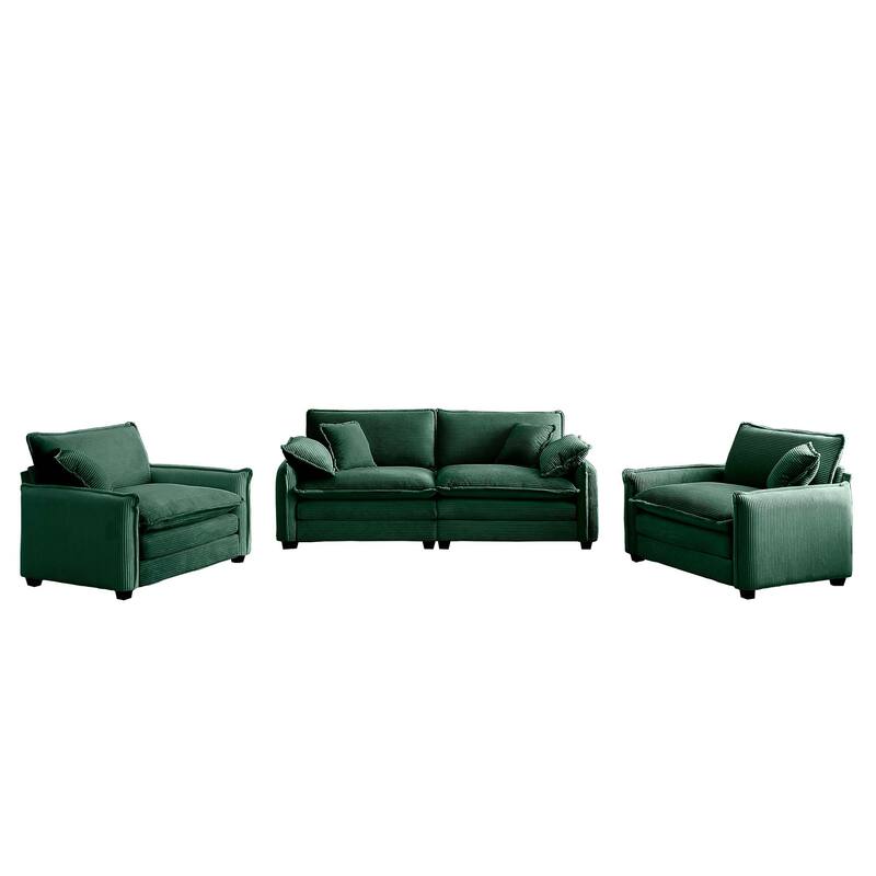 2+1+1 Seat Flexible Combinations Sofa with Cushions and Pillows