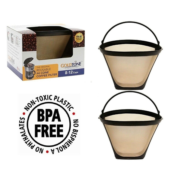 Gold tone coffee outlet filters