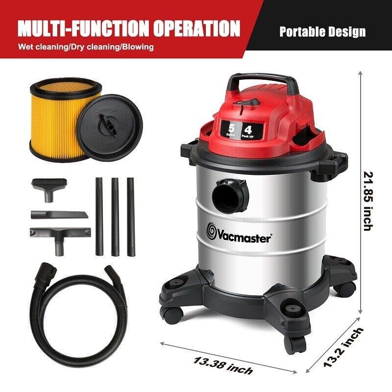 5 Gal Stainless Steel Wet and Dry Shop Vacuum Bed Bath & Beyond