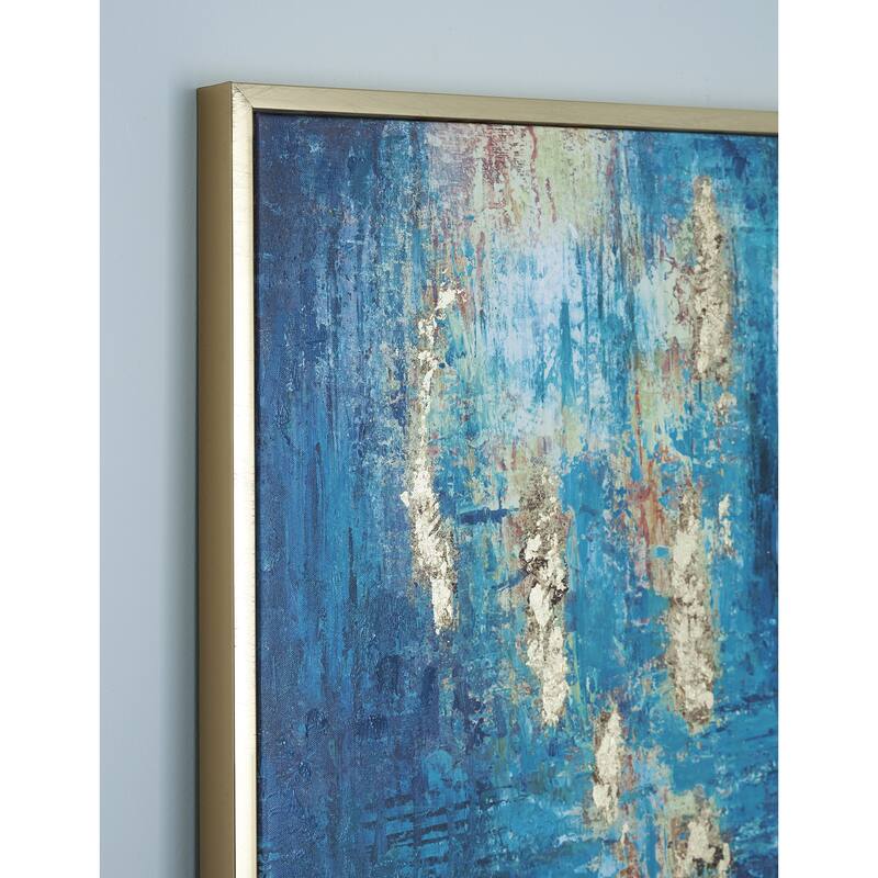 Signature Design by Ashley Scarlite Teal/Gold Wall Art