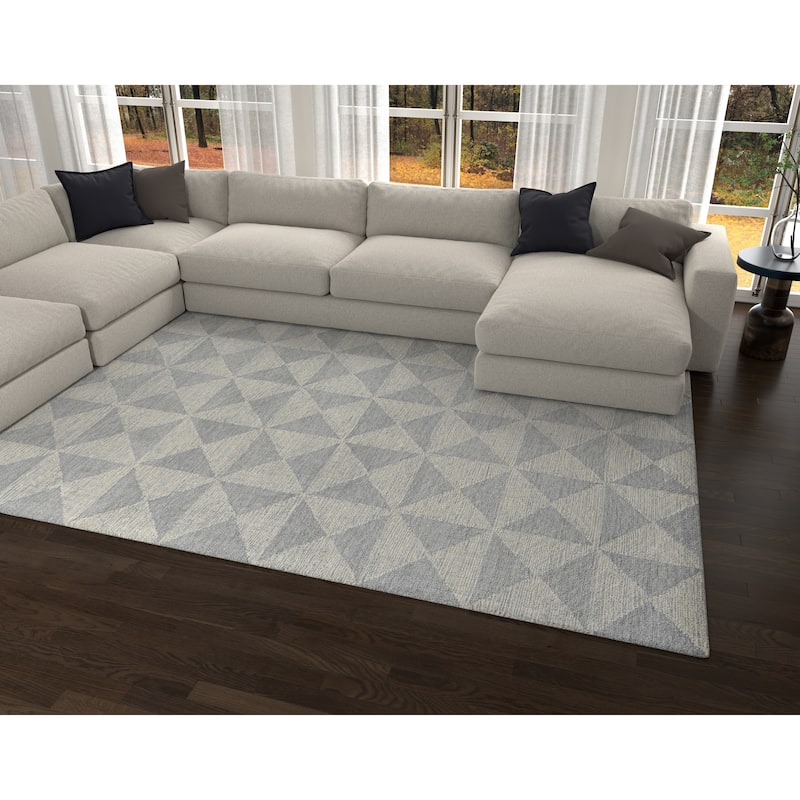 Carson Carrington Rodan Hand-Tufted Geometric Rug