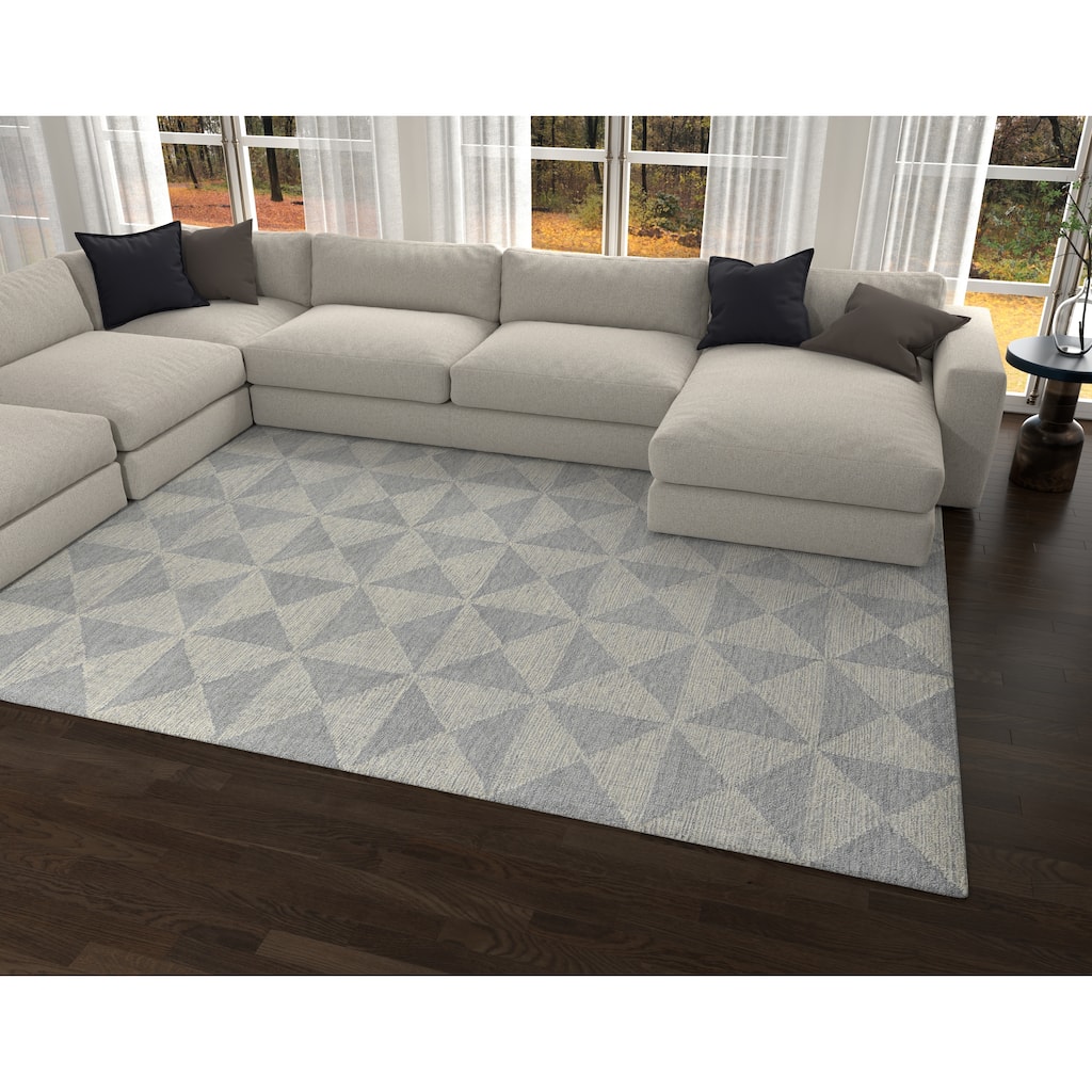 Carson Carrington Rodan Hand-Tufted Geometric Rug