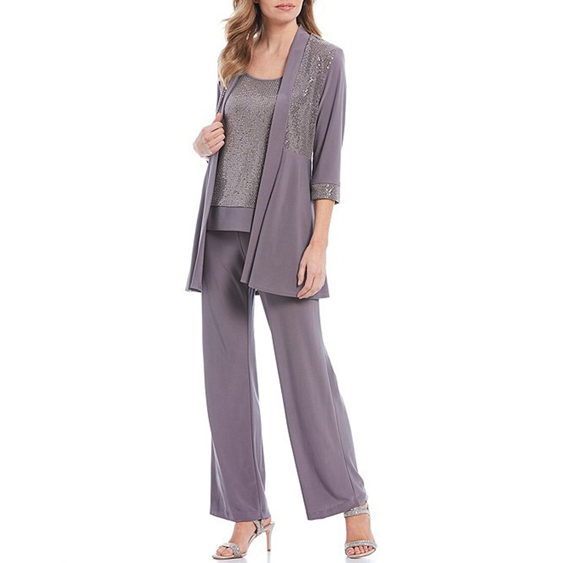 r&m richards women's lace pant set