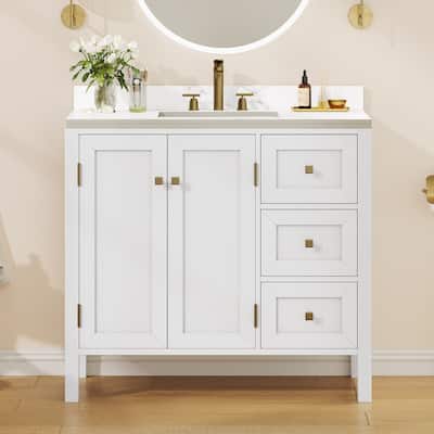 Moasis 36"/40"/ 47" Bathroom Vanity Cabinet with Sink