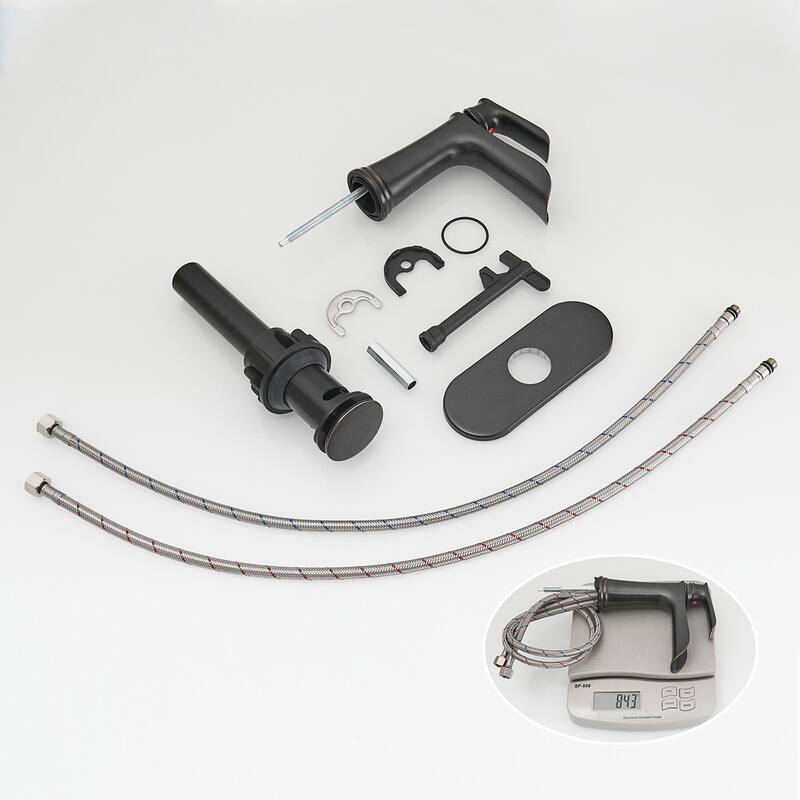 Topcraft Single Handle Waterfall Bathroom Faucet with Baseplate