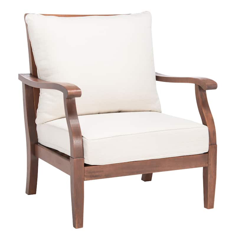 SAFAVIEH Couture Clotilde Outdoor Accent Chair - 33.1" W x 30.7" L x 37" H - 33W x 31D x 37H