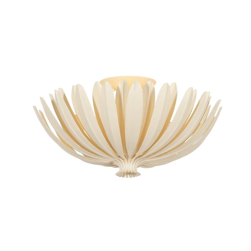 Hudson Valley Lighting 1819 Whitfield 3 Light 18" Wide Semi-Flush Bowl - Cream Plaster