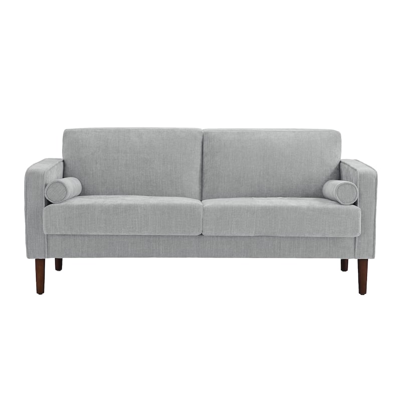 62.5'' W Corduroy Couch Upholstered Square Arm Sofa