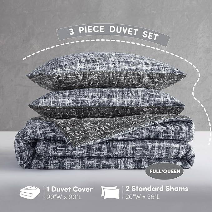 Chelsea Square Maca Modern Reversible Duvet Cover Set