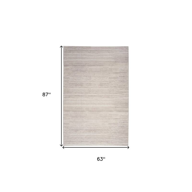 Geyu Power Loomed Abstract Modern Low Pile Area Rug By HomeRoots - 87' X '63' X '0.25