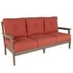 preview thumbnail 1 of 6, HIGHWOOD Lehigh Deep Seating Sofa Canvas Persimmon