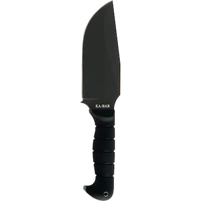 KA-BAR 6.75" Fixed Blade Heavy-Duty Warthog Knife w/ Sheath - Black