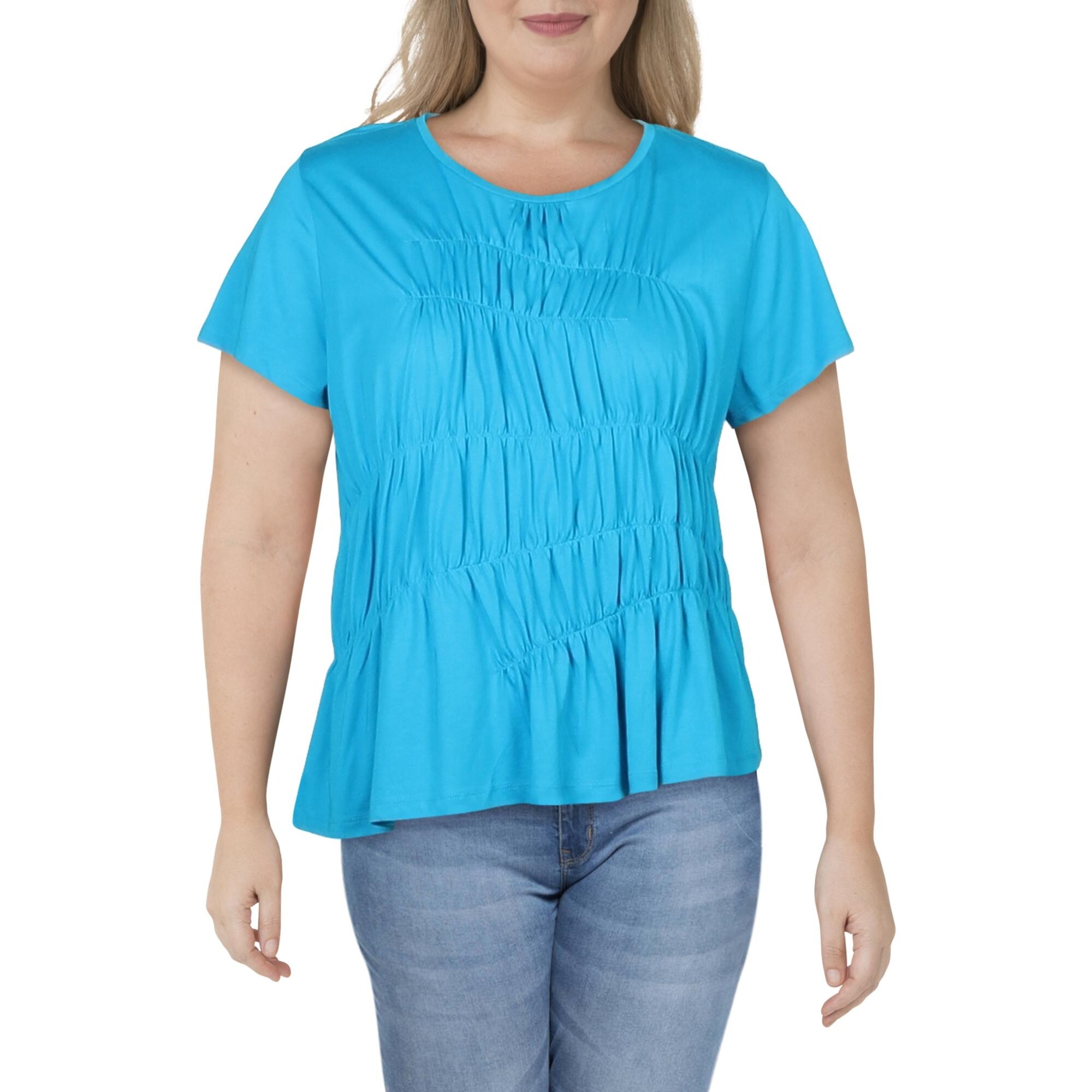 DKNY Womens Stretch r Cotton T-Shirt