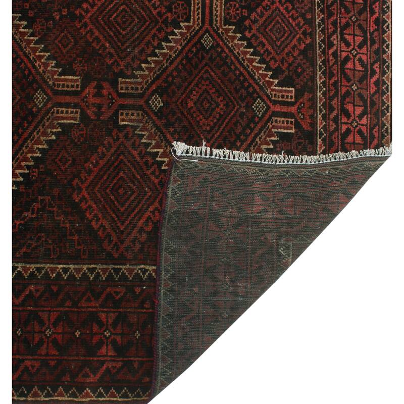 Semi Antique Debbie Rust/Charcoal Rug - 3'11" x 6'10"